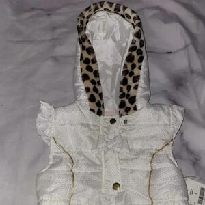 ‎Leopard style Puffer vest